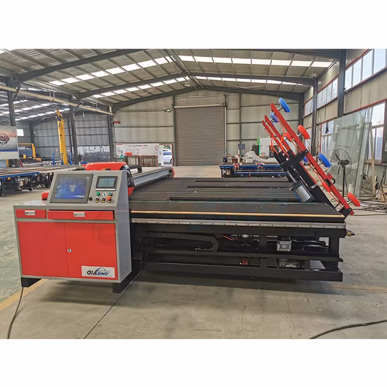 다기능 유리 절단기/로딩 암/브레이킹 테이블을 갖춘 유리 제조 기계