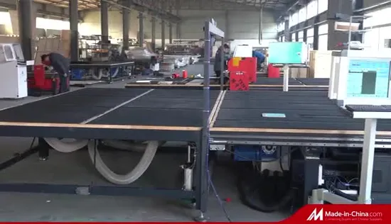 일체형 평면 플로트 유리 로딩 절단기