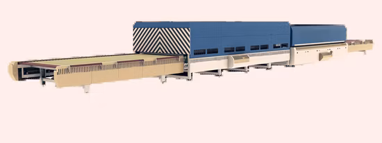 강화 유리 제조 기계, 유리 템퍼링 기계, 유리 템퍼링 기계.